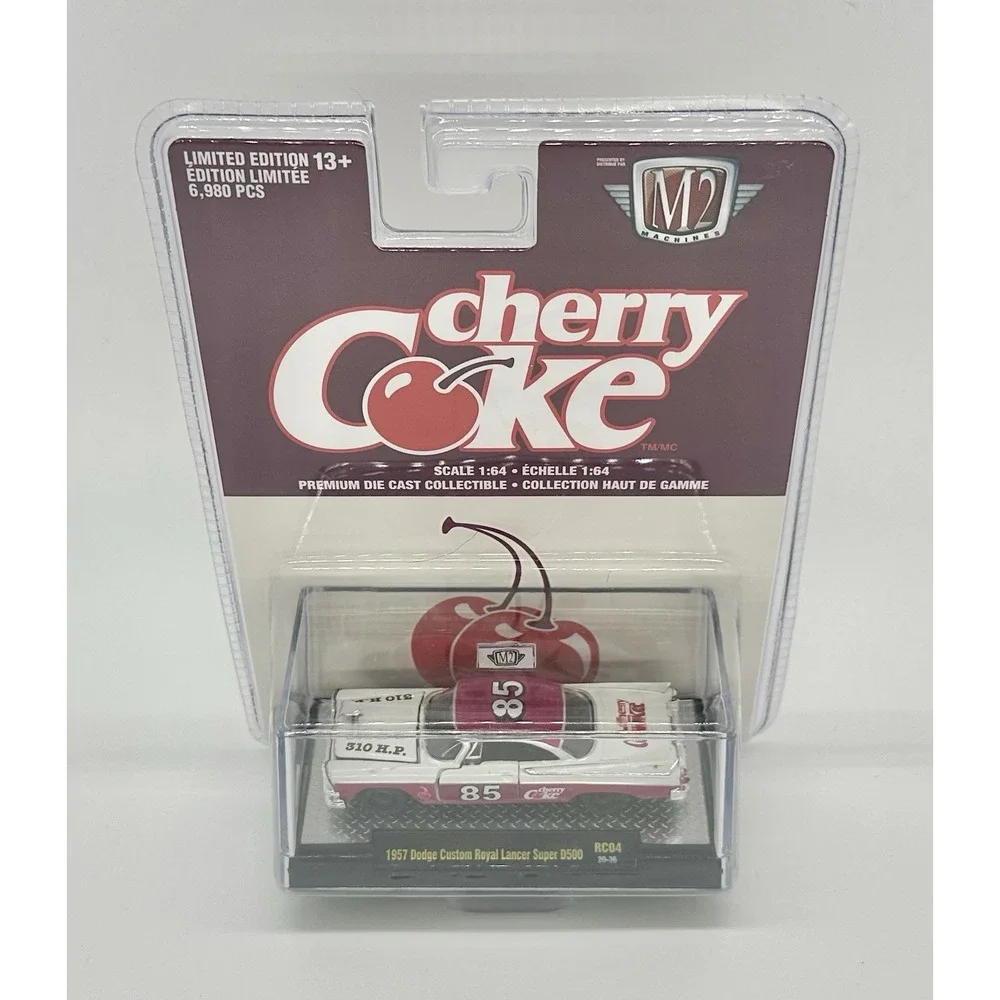 M2 Machines Cherry Coke 1957 Dodge Custom Royal Lancer D500 1:64 NEW